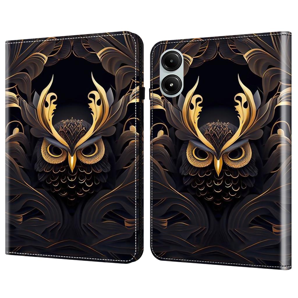 Etui na Xiaomi Redmi Pad Pro z klapką, podstawką, skórzane etui na tablet z nadrukowanym wzorem