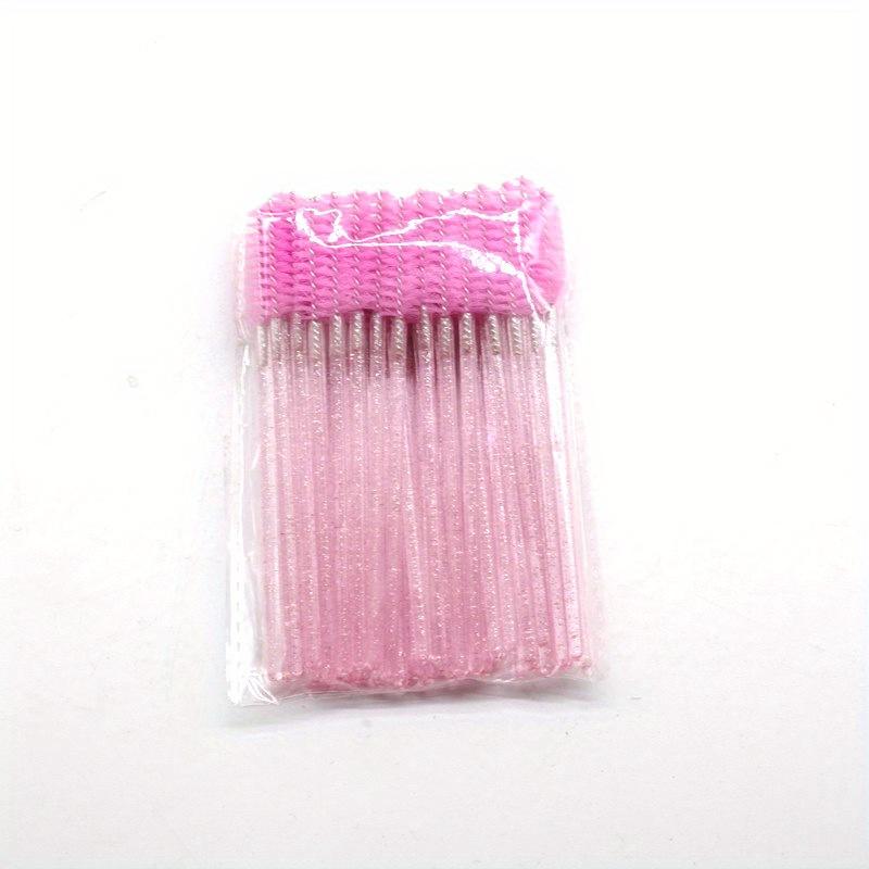 50pcs Disposable Crystal Eyelashes Brush Comb Eye Lashes Extension Mascara Wands Makeup Professional Makeup Beauty Tool