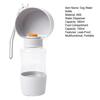 Portable Dog Water Bottle Leak-Proof Pet Water Dispenser with Drinking Bowl Food Compartment Travel Pet Feeder for Dogs Cats Hiking Walking Outdoor