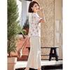 Pasite Women's Summer Printed Shirt & Pants Casual Set