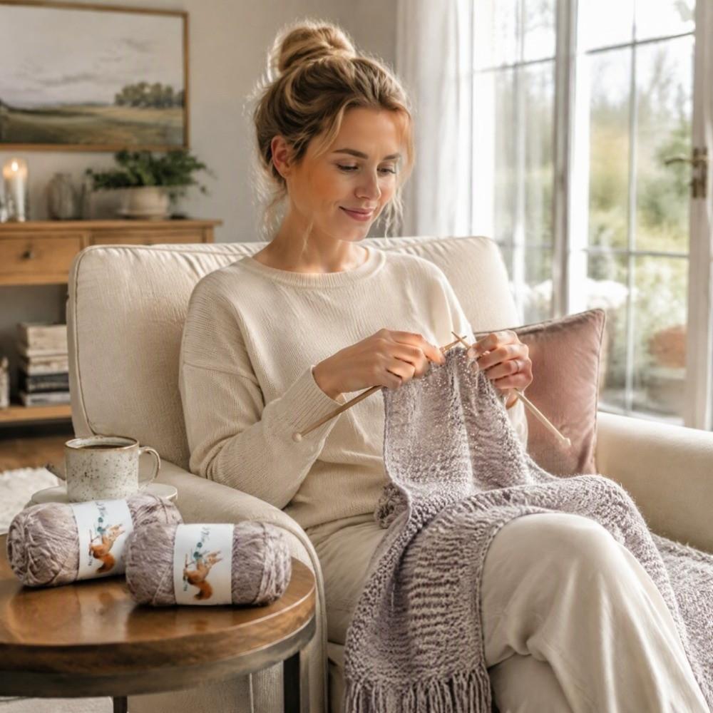2pcs Simply Soft Crochet Yarn Medium Coarse Hand Knitting Yarn Fashion Cashmere Yarn For Glove