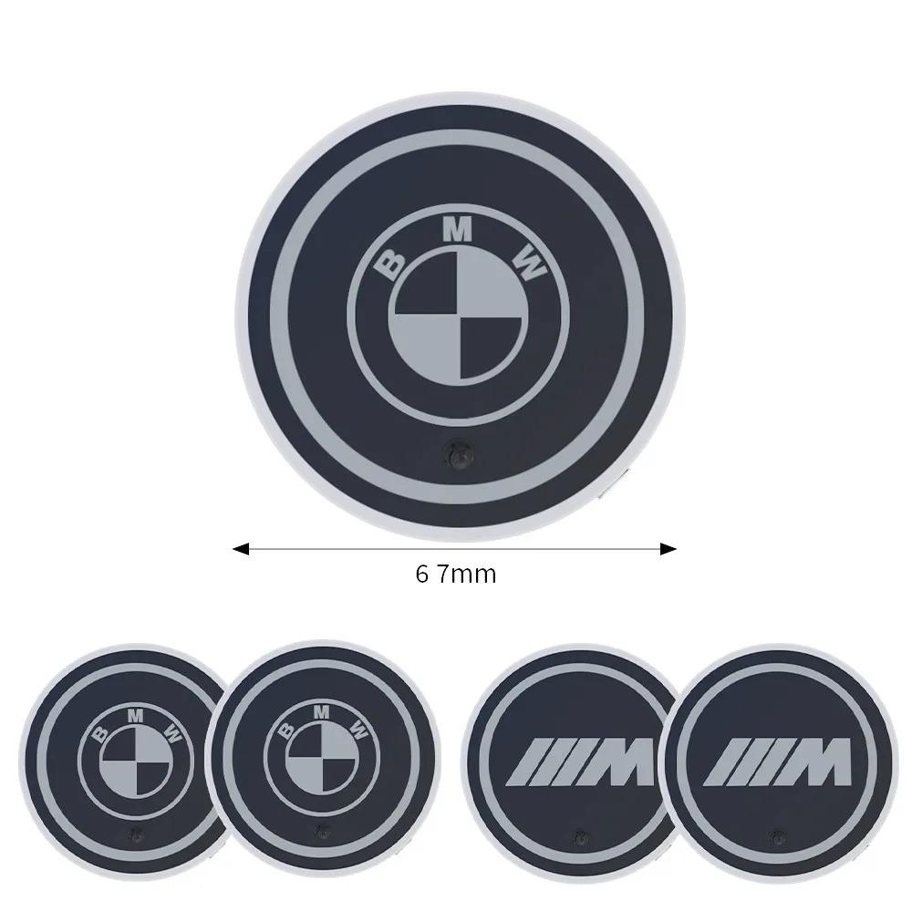 7 Color LED Car Cup Holder Light Luminous Coaster Water Cup Pad For BMW M M3 M5 M6 M2 X1 X2 X3 X5 X6 X4 E30 E39 E46 E53 E60 F10