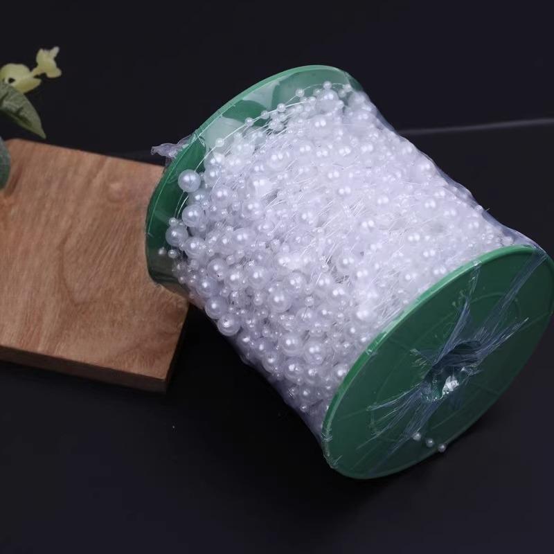 Faux Pearl Fringe Chain Artificial Pearls String DIY Handmade Jewelry Accessories Bridal Hair Accessories Bouquet Decor