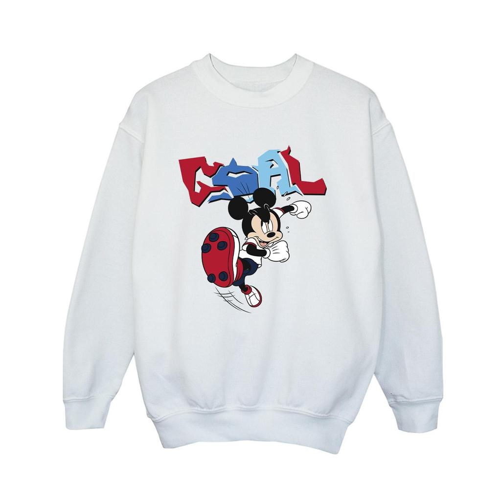 Disney Boys Mickey Mouse Goal Striker Pose Sweatshirt