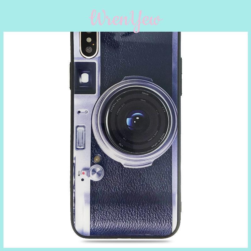 3d Ultra Thin Old Vintage Styles Case Camera Stand Case For Iphone Plus X876