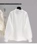 2026 Plus Size Women's Half-High Collar Sweatshirt - Spring/Autumn Korean Style Simple Loose Jacket