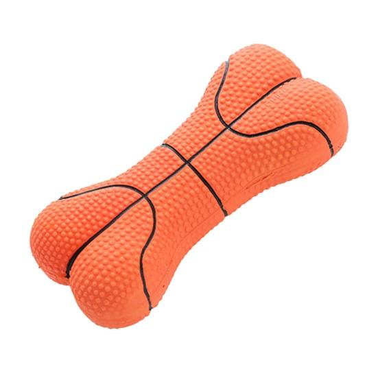 Διαδραστικό Squeaky Dog Toy Bone Shape Latex Παιχνίδι κατοικίδιων ζώων Καθαρισμός δοντιών Τρίψιμο σκύλου Molar Chew Toy για γάτες Σκύλοι Μειώνουν το άγχος Ανία