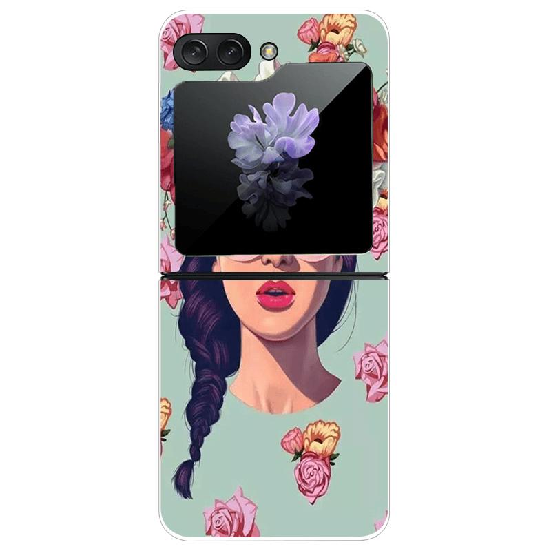 For Samsung Z Flip7 Cases Flip 7 Hard PC Transparent Phone Cover For Samsung Galaxy ZFlip 7 Cool Luxury Clear Shockproof Case