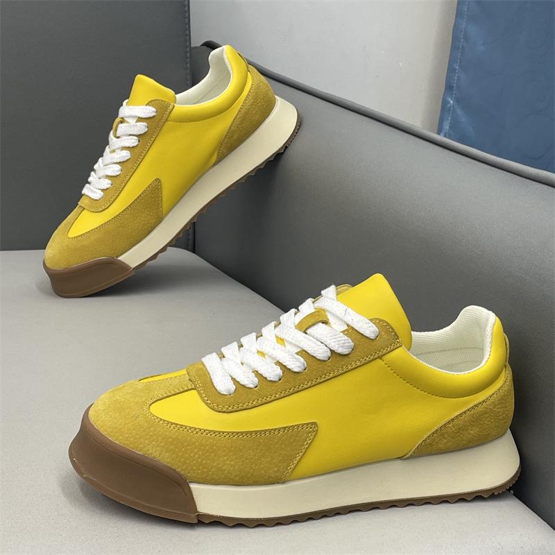 Board shoes new leather soft sole breathable shoes sports and leisure German shoes bc