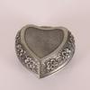 Metal Heart Shape Jewelry Box Ideal For Dresser Top Soft Lined Interior Scratch Prevention Effortless Closure