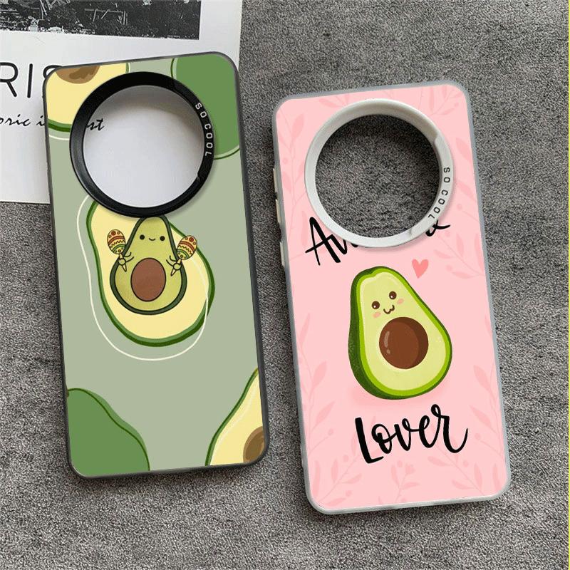 Cartoon Niedliche Avocado Weiche Handyhülle für Samsung Galaxy S24 S25 FE S26 Edge S23 Ultra S22 Plus S21 + Stoßfeste Abdeckung Rückschale