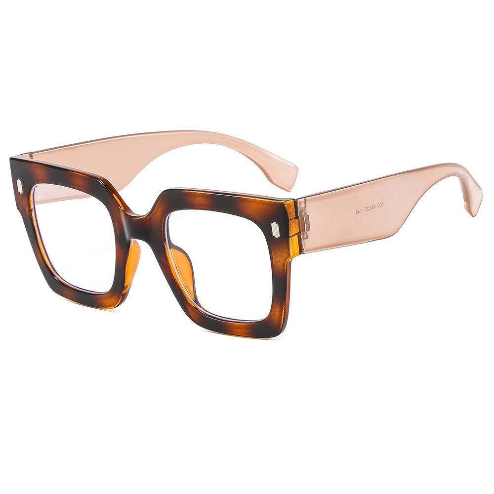 Anti-blue Light Glasses Large Frame Square Eyewear Women Men Luxury Eyeglasses Blue Light Blocking Man Lady Computer Eyeglas