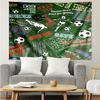 Soccer Print Tapestry, Backdrop, Easy Setup, Ideal for Bedroom, Office & Living Room, with Aesthetic Wall Hanging Decor.
