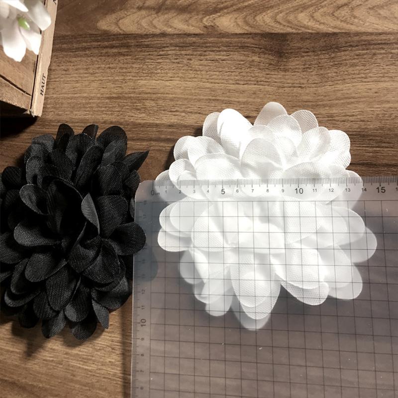 Applicazione Fiore 3D Grande Patch Applicazione per Abiti da Donna Spilla di Lusso di Design Accessorio Spalla Sposa da Palcoscenico