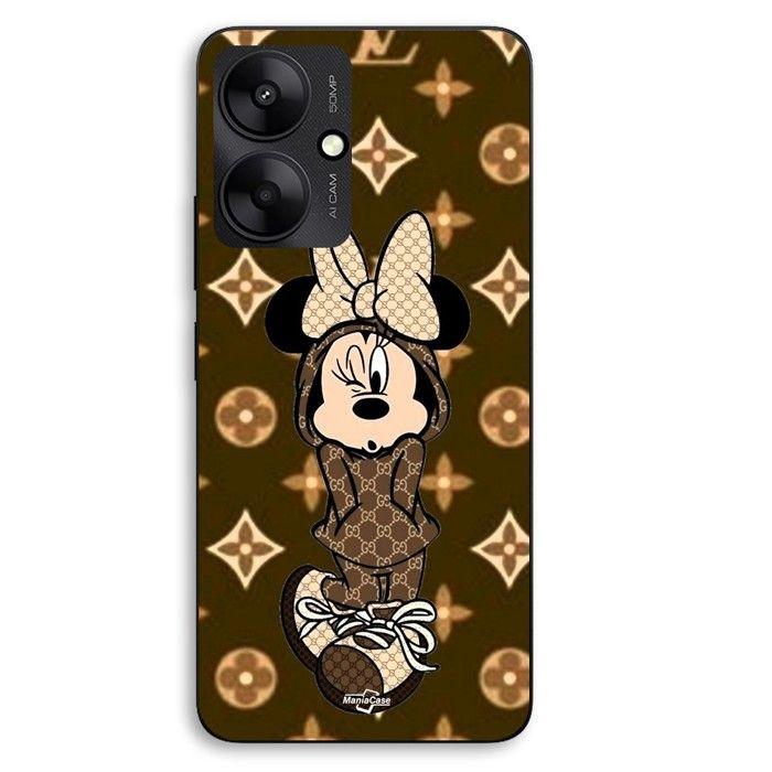 Coque Pour Xiaomi Redmi 13C 5g Minnie Disney LV marron Manoacase