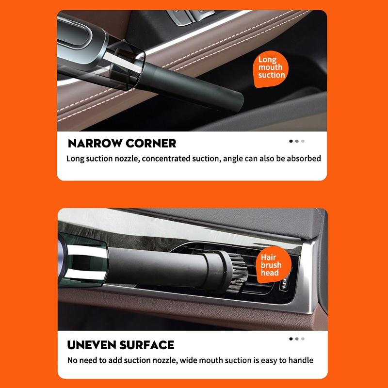 15000 PA 200W Powerful Car Vacuum Cleaner Portable Household Car Dry Wet Dual Purpose Vacuum Cleaner 4000MAH Handheld Vacuum Cleaner
