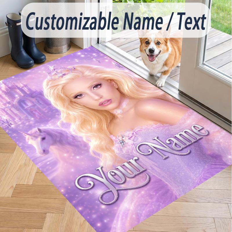 Custom Text Lady Gaga Pattern Floor Rug Soft Indoor Carpet Mat Living Room Bedroom