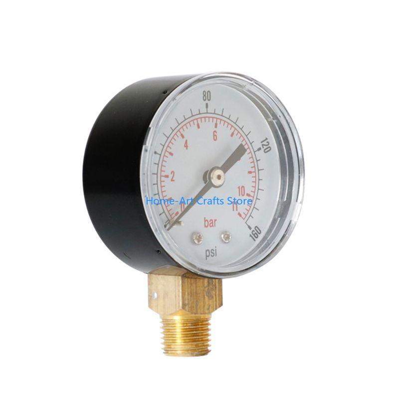 Y3NA Y50 Pressure Gauge 52mm 1/4 BSPT Vertical 15,30,60,100,150,300 PSI Durable