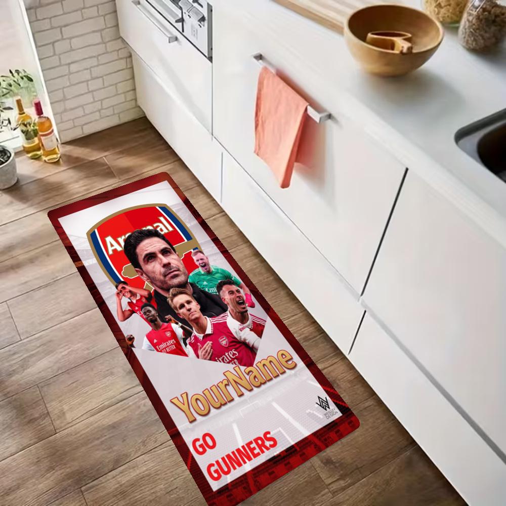 Arsenal Customize Your Name Kitchen Rug Runner Rug Laundry Mat Hallway Entryway The Best Gift Choice