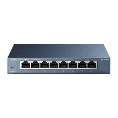 TP-LINK | Switch | TL-SG108 | Unmanaged | Desktop | 1 Gbps (RJ-45) Ports Quantity 8 | Power Supply Type External | 36 Month(s)
