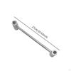 10.6inch Door Hinge Bender Wrench Metal Multipurpose Hand Tool with 14mm 18mm Barrels