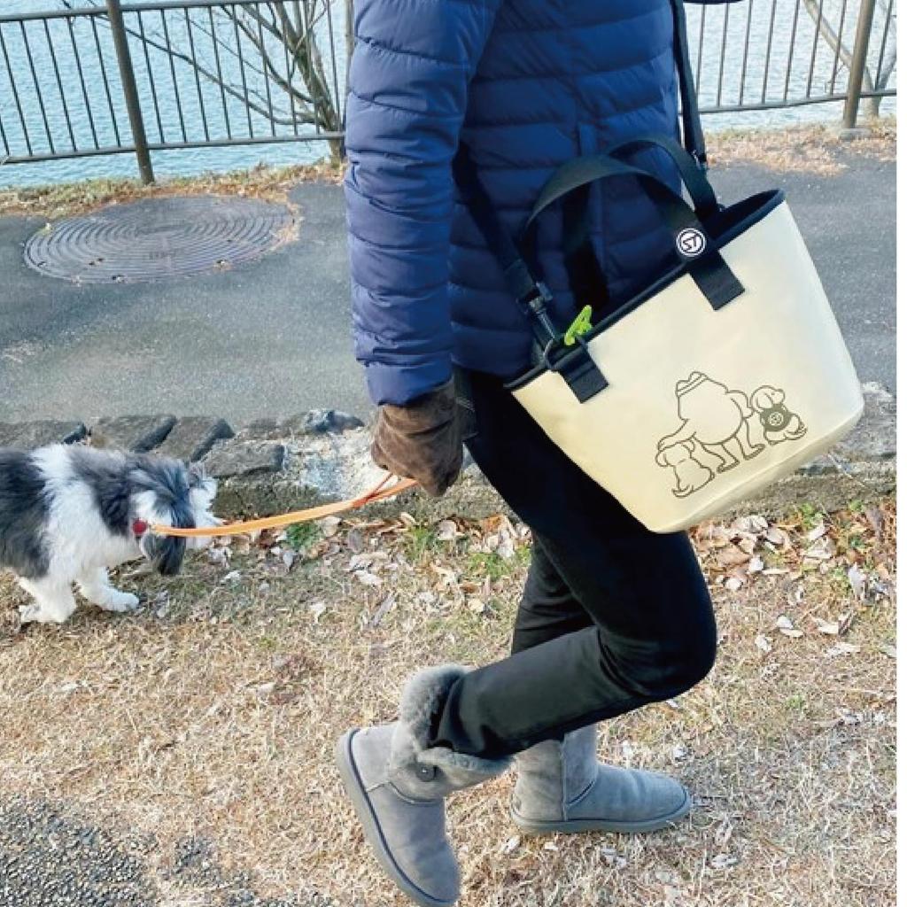 Tote Bag WMD BAG DOG WALKER SAND [Stream Trail]