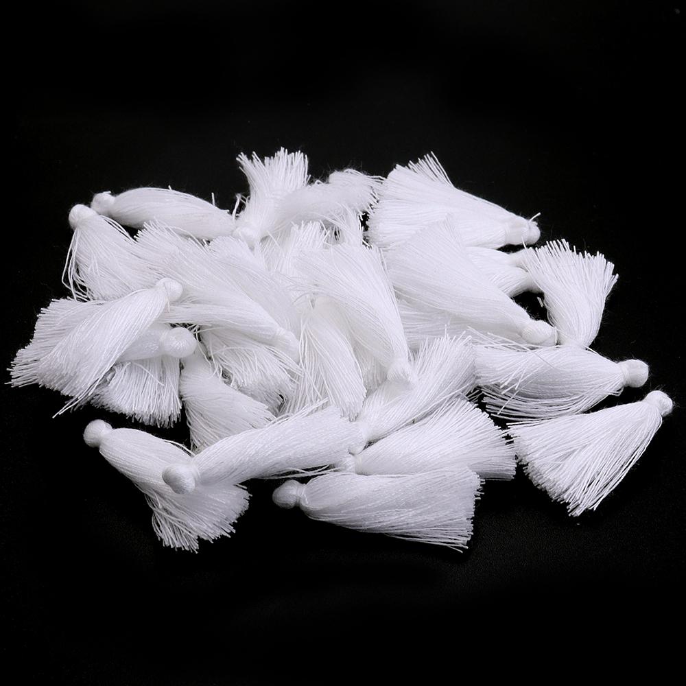 50pcs/lot 30mm Mini Cotton Tassels Colorful Tassel Charms For Jewelry Making DIY Earring Keychain Crafts Decoration Accessories