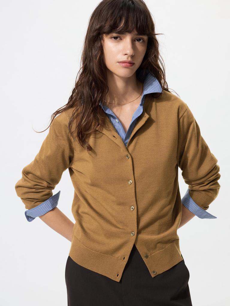 Uniqlo Merino Crew Neck Cardigan