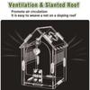 Clear Acrylic Pet Habitat with Ventilation Openings Small Acrylic Animal Home for Proper Ventilation and Security