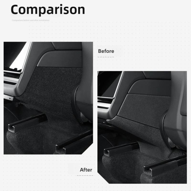For Tesla Model Y Juniper 2025 2026 Launch Center Console Side Anti Kick Mats Full Cover Pad Rear Seat Protection Mat TPE Cover