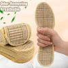 10pcs Summer Grass Mat Insole Deodorizing Insole Pads Breathable Anti-Odor Sweat Absorbing Wear-resistant Cool Summer Insoles