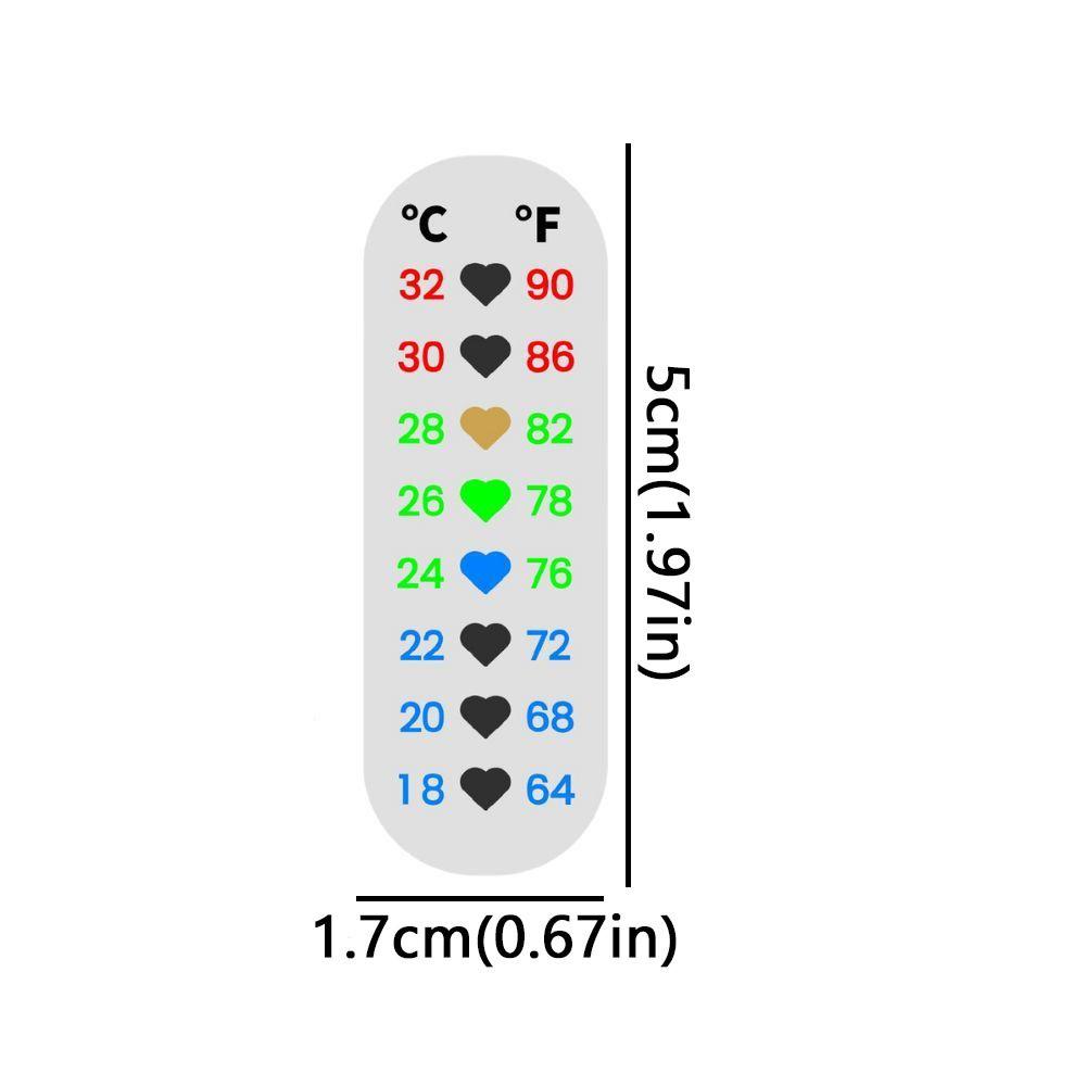 Instant-Read Fermentation Jar Thermometer Patch Heart 18-32 ℃ Digital Temperature Sticker PET Waterproof