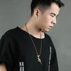 Hip Hop Refined Stylish Iced Out Gold Silver Color Alloy M4 Gun Pendants Necklace for Men Rapper Jewelry