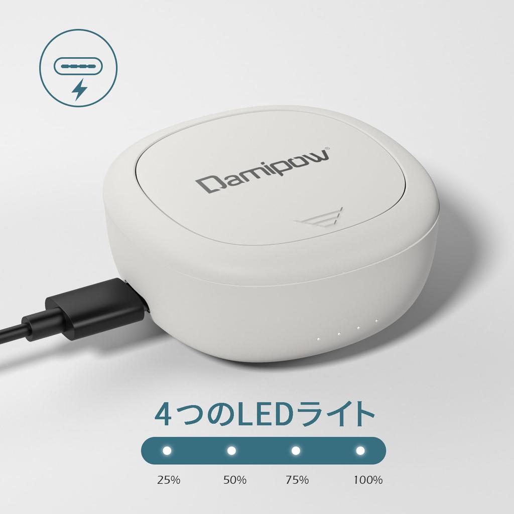 Damipow L39 Sleep Day Night Painless Wireless Bluetooth Earbuds for True Wireless High Sound Separate Left and Right Touch Automatic Compatible with