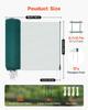 Temporary Fence with Posts, 0.9 x 50m Plastic Mesh Fencing, Garden Safety Fences Netting with Double-Spike Stakes & Guy Ropes, Temporary Fence for