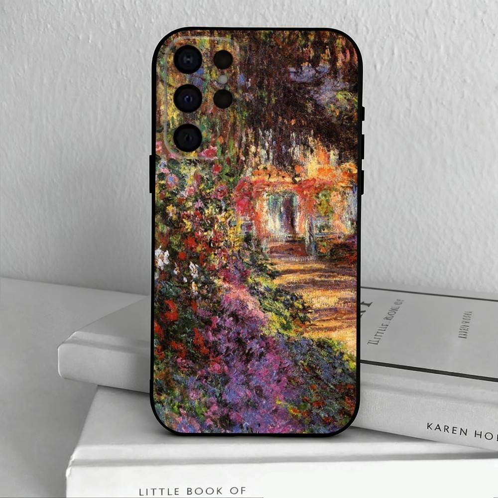 

Чехол для телефона C-Claude-M-Monet-T для Samsung S25, S24, S21, S22, S23, S30, Ultra, S20, Plus, Другие, Мягкий черный чехол Samsung S30plus5G