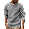 Men's Casual Loose Fit Long Sleeve Pullover Sweater Crew Neck Knitted Jumper Lightweight Comfortable Everyday Wear