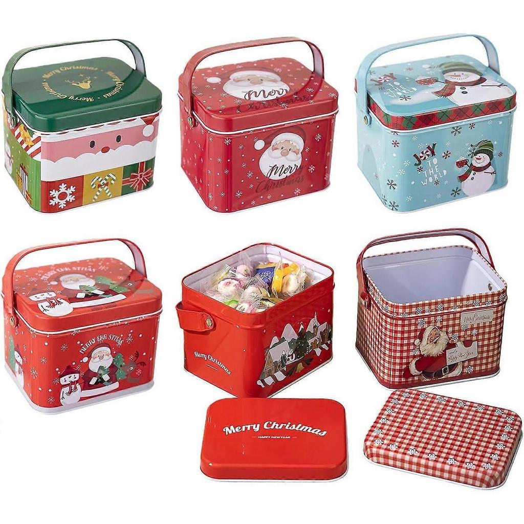 6 Piece Reusable Christmas Boxes for Storage Containers