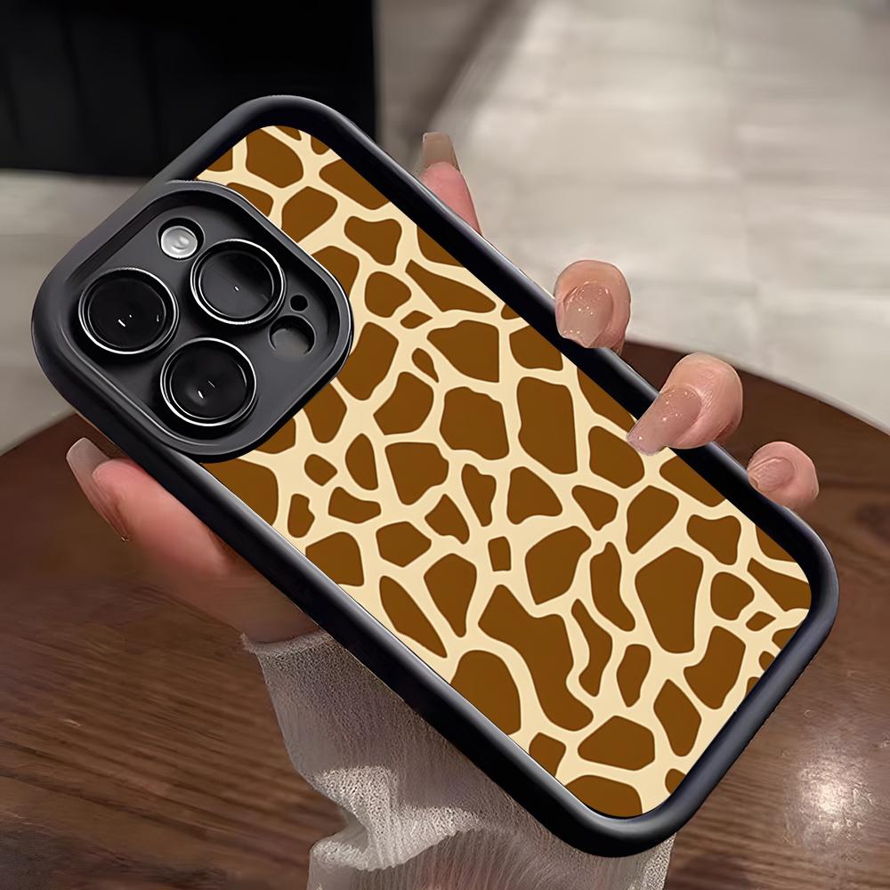 Cute Giraffe Phone Case For IPhone 17 Pro Max 15 Pro 16 14 Plus 12 13 Mini 11 Pro Shockproof Soft Cover
