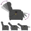 Vidaxl Lift-up Massage Chair, Electric, Reclining, Dark Grey