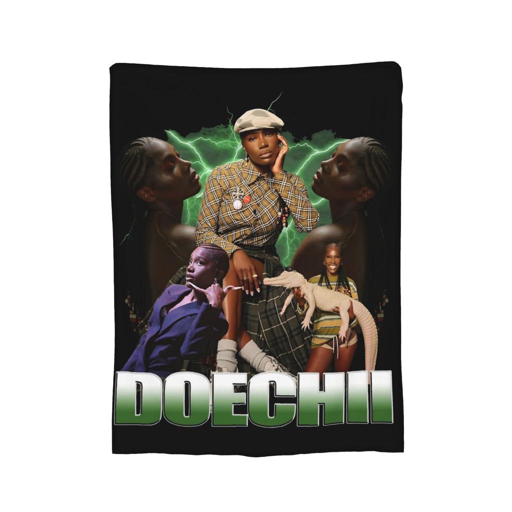 Doechii Rapper Blanket Flannel Summer  Breathable Super Warm Throw Blankets for Home Car Quilt
