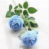 3 Heads Rose European Silk Artificial Peony Flower For Home Wedding Wall Decors