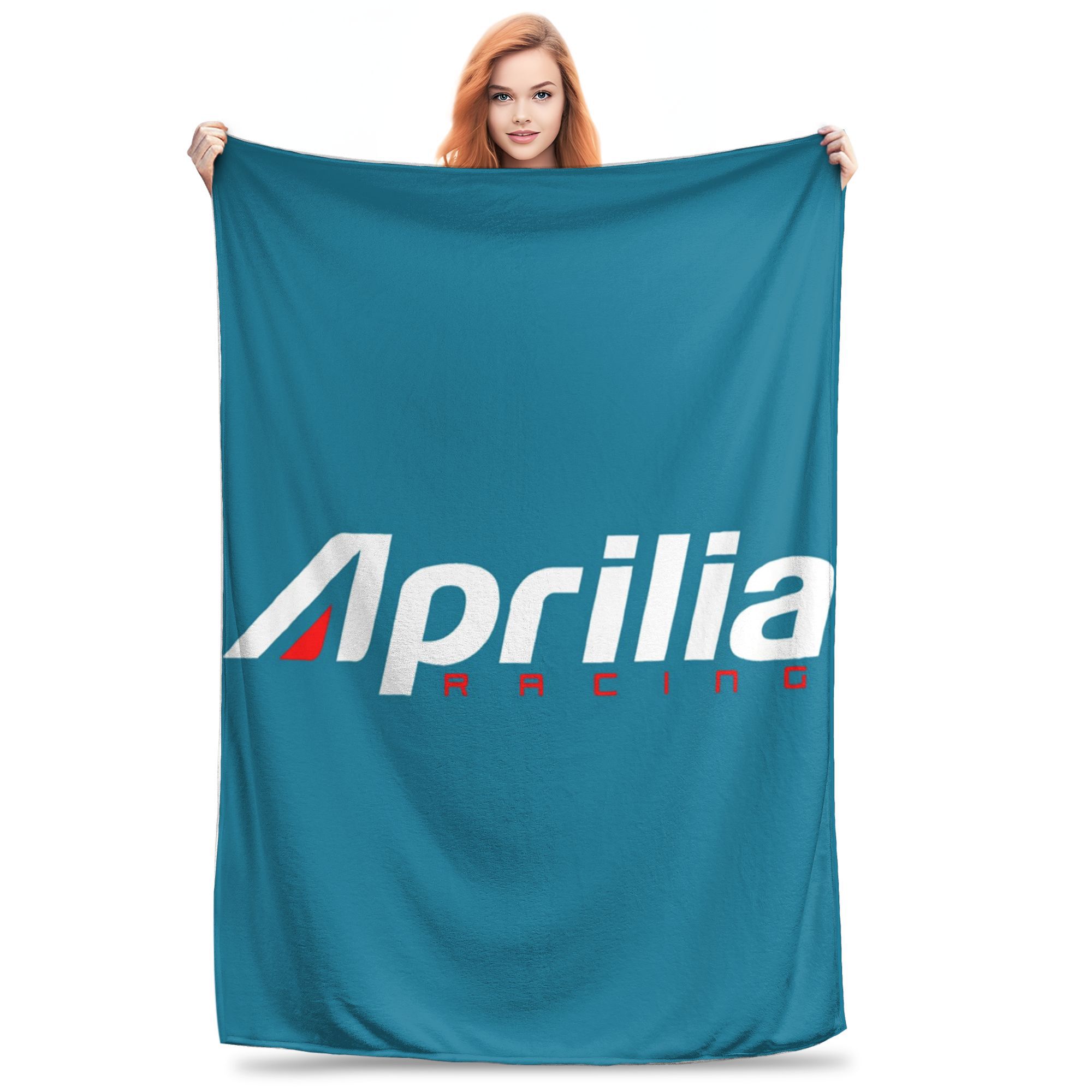 

Flannel Throw Blanket Aprilias Italy Racing Logo Warm Plush Blankets Soft Bedding for Bed Living room Home Travel Couch 80x120cm