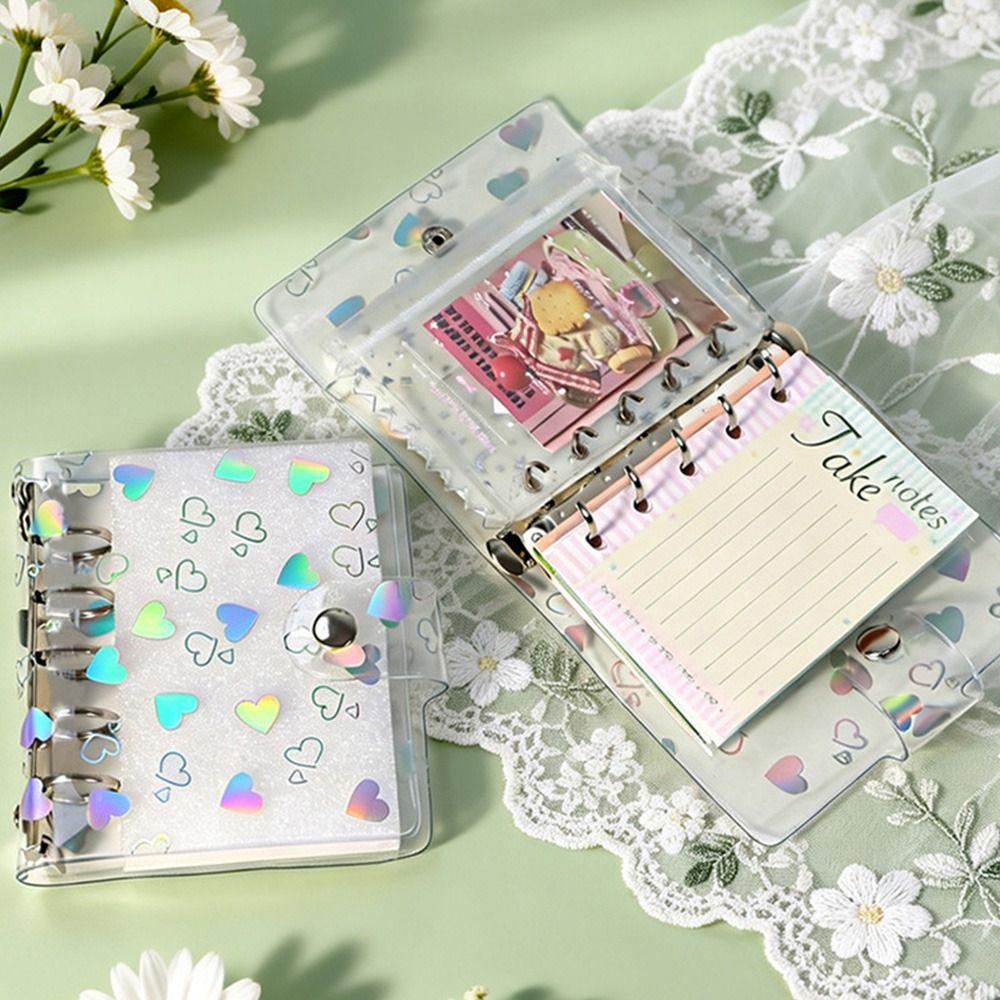 A5/A6/A7/M5 Binder Cover PVC Planner Cover New Loose-Leaf Notebook Shell  Students