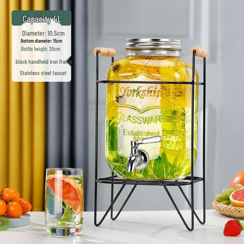 Cola Beverage Bucket with Faucet - Ideal for Lemon Juice, Fruit Tea, Cocktails, and Cold Water