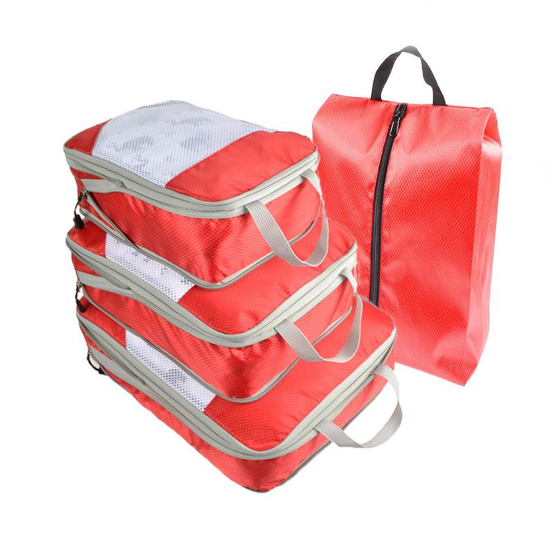 4pcs Travel Luggage Compression Bags, Lightweight Versatile Clothes Organizers, Lightweight Expandable Versatile Dustproof Bags