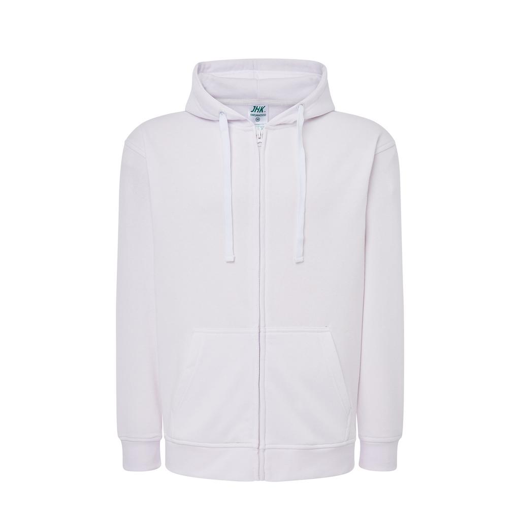 JHK Unisex Adult Plain Full Zip Hoodie