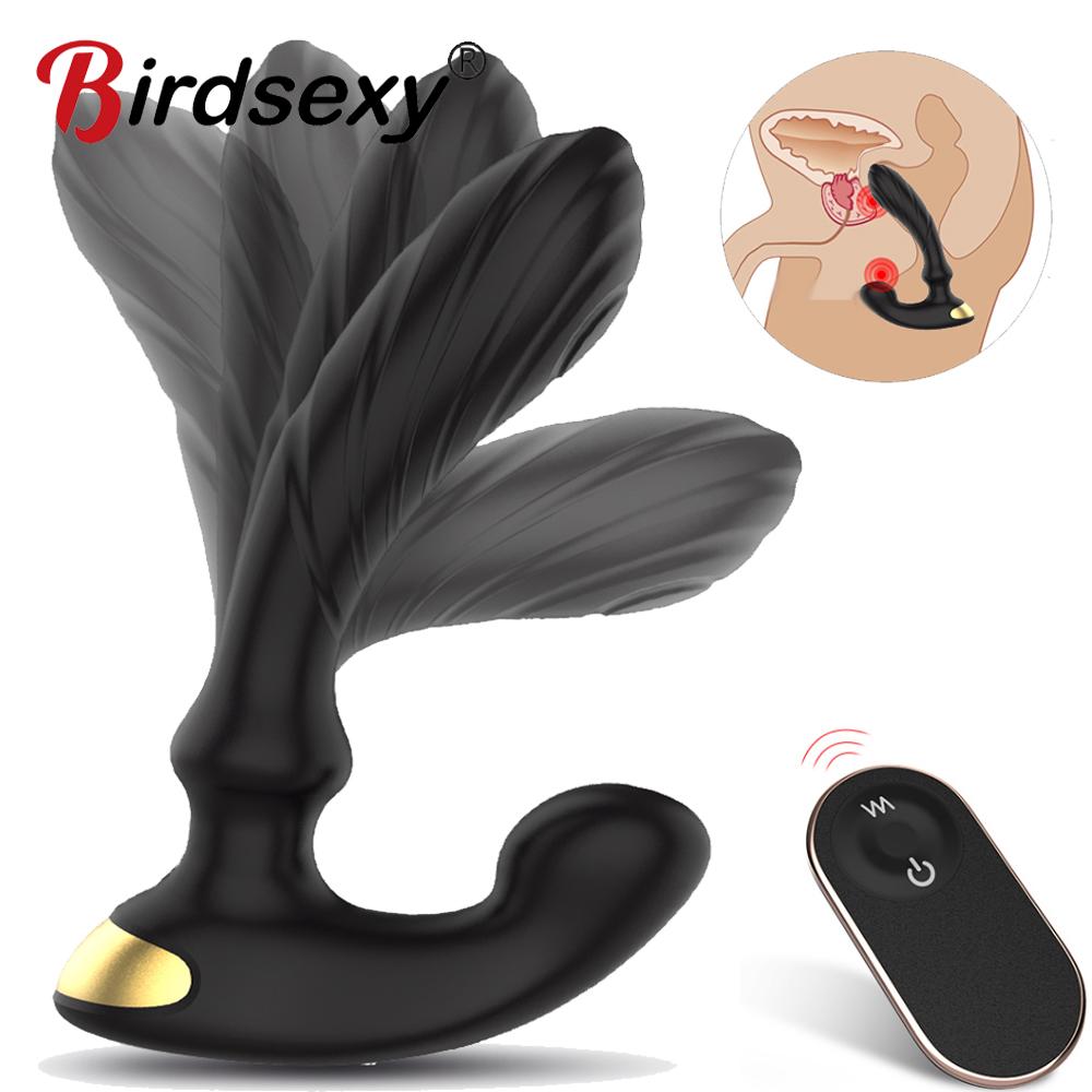 Thumping Male Prostate Massager Anal Butt Plug Vibrators For Men Masturbator Remote Control Dildo Vibrator Sex Toys For Woman