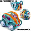Electric Rotating Car 3D Luminous Music Car Automatic Special Music Light Toy Car Colorful Musical Toys for Boys Kids Gift