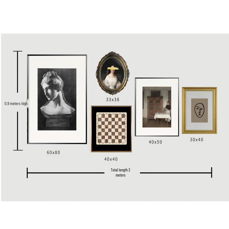 Beiduo Yang European Retro Decorative Wall Art Set